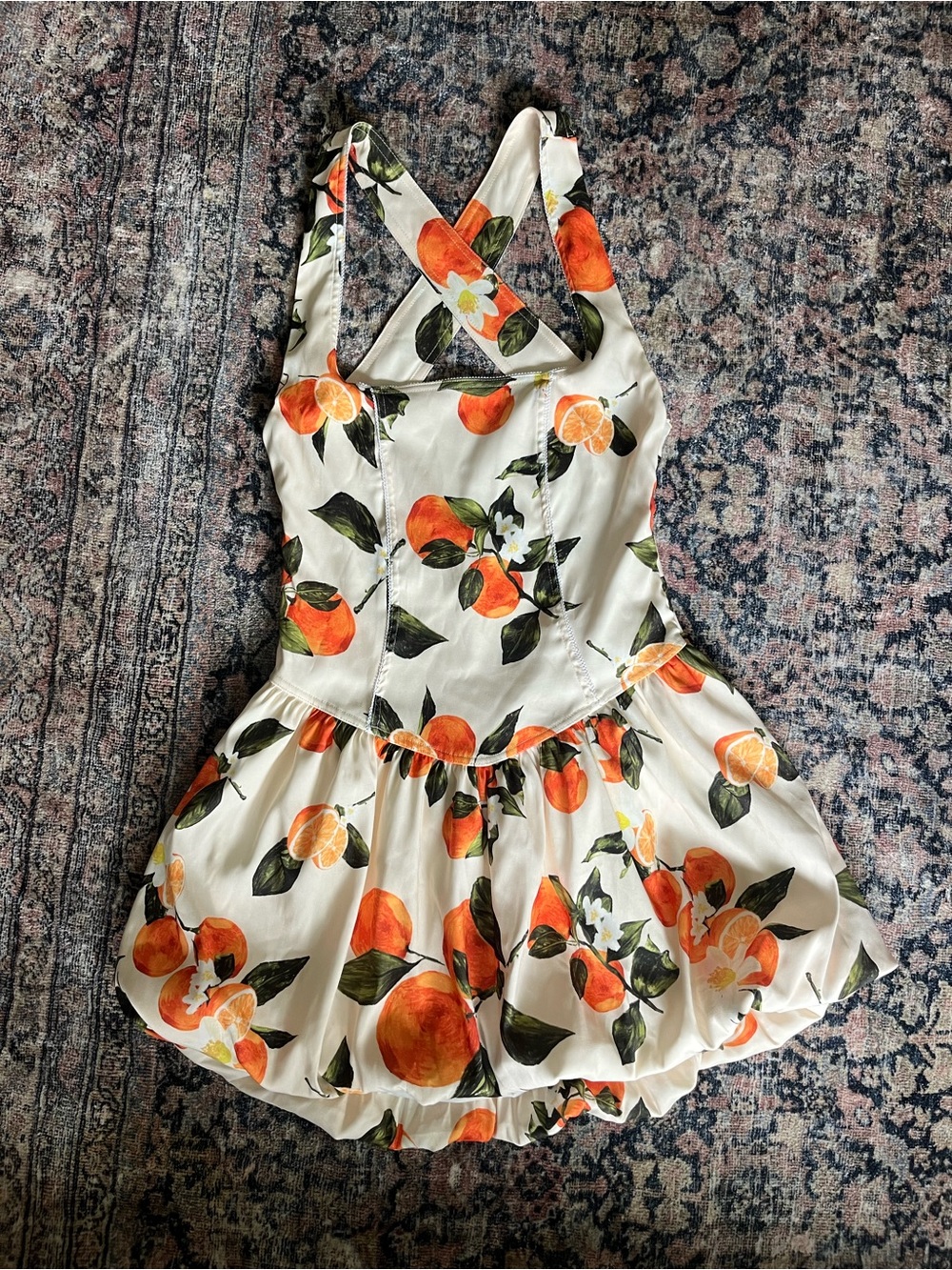 Zara Orange Blossom Crossback Sundress